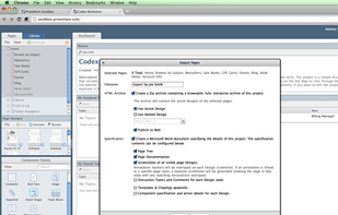 Export prototypes to a web URL, HTML archive, or MS Word doc