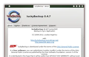 luckyBackup screenshot 1