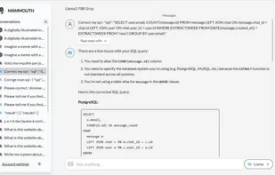 Mammouth AI screenshot 1