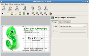 gLabels screenshot 1