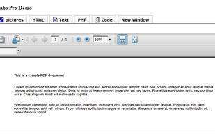 ApPHP Tabs screenshot 1