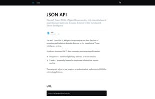 JSON API