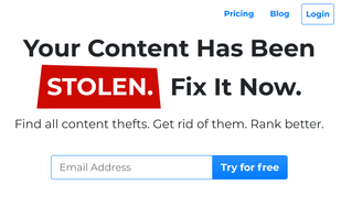 PlagiaShield: scan your domain to find plagiarism.