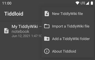 Tiddloid screenshot 2