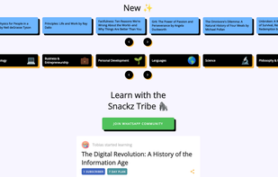 Snackz has already hundreds of user learning daily