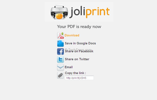 JoliPrint screenshot 1