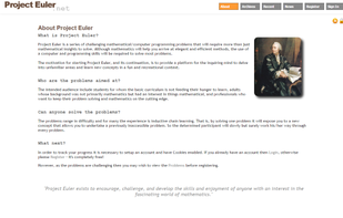 Project Euler screenshot 1