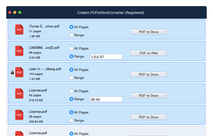 Cisdem PDFtoWordConverter screenshot 1