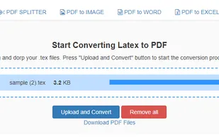 Latex to PDF screenshot 1