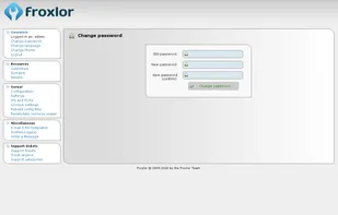 Froxlor screenshot 1