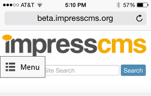 ImpressCMS screenshot 1