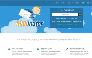 Mailinator screenshot 1