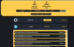 Technology discovery feature, query any technology and discover companies using that technology