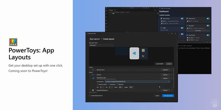PowerToys is set to launch a new tool that auto-arranges multiple apps into custom layouts image