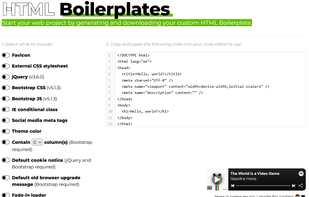HTMLBoilerplates.com screenshot 1