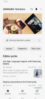 Samsung Members screenshot 1