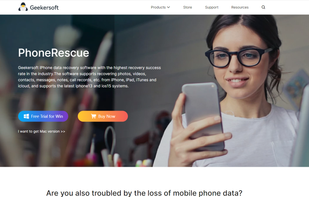 Geekersoft iPhone data recovery screenshot 1