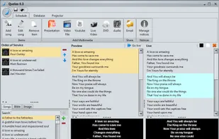Screenshot of the main program
