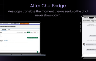 After ChatBridge, all the translation is done before message is received and delivered.