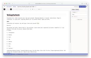 Document editor