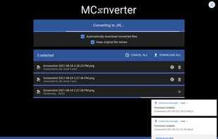 MConverter has a dark theme