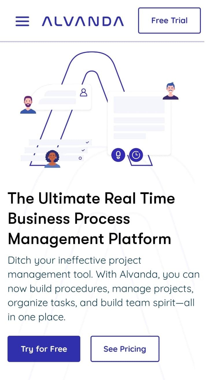 Alvanda business process automation tool that aims to streamline and