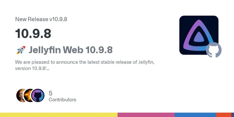 Jellyfin releases server/web Version 10.9.8 with critical bug fixes image