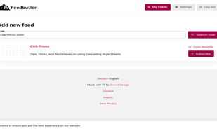 Feedbutler screenshot 1