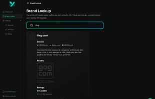 Lookup brand for quick search