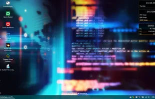 Mini Windows 10 desktop.