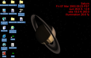 Xplanet screenshot 2