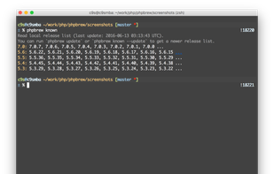 PHPBrew screenshot 1