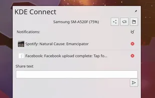 KDE Connect screenshot 1