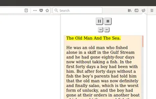 Read Aloud Extension screenshot 1
