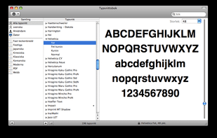 Font Book screenshot 1