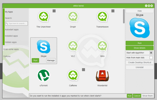 Manage your apps with a few simple clicks