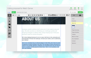Proposify screenshot 1
