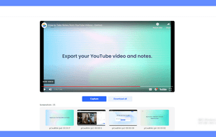 Capture images from YouTube Video
