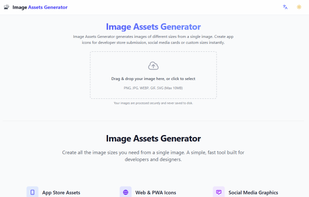 Landing Page: Upload original image