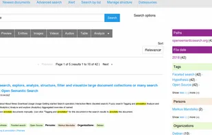 Open Semantic Search screenshot 1