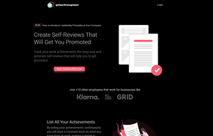 Landing Page of the application