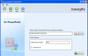RecoveryFix for PowerPoint screenshot 2