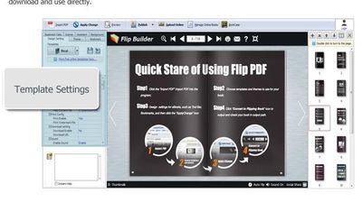 Flip PDF allows you to build professional flash flip Books from PDF with the "page turning" effect for both online and offline use in minutes.