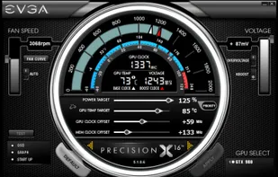EVGA PrecisionX 16 screenshot 1