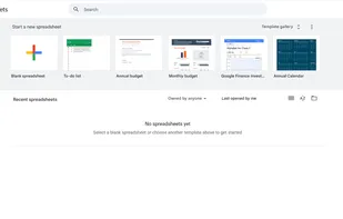 Google Sheets screenshot 1