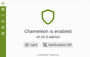 Chameleon WebExtension screenshot 1