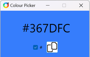 Screenshot of application