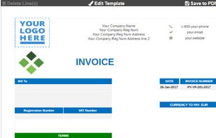 Invoice to PDF screenshot 1