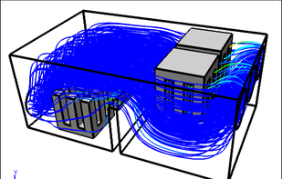 Caedium CFD Electronics Cooling Simulation
Mineral oil streamlines colored by temperature