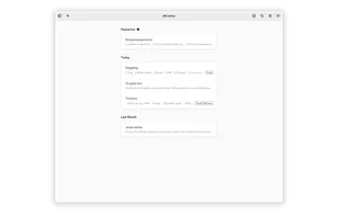 Notes overview desktop